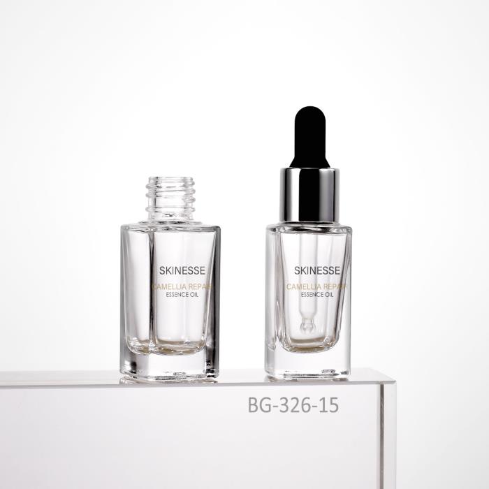 Square Glass Cosmetic Bottles